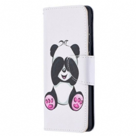 Custodia in pelle Samsung Galaxy S21 5G Divertimento Panda