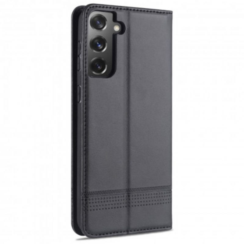 Folio Cover Samsung Galaxy S21 5G Custodia in pelle Stile In Pelle Azns