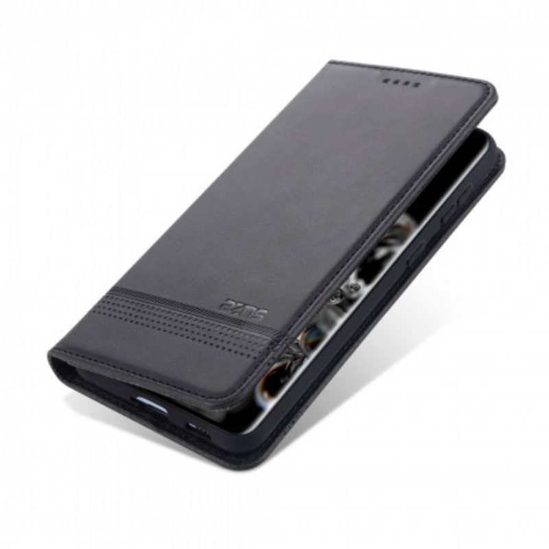 Folio Cover Samsung Galaxy S21 5G Custodia in pelle Stile In Pelle Azns