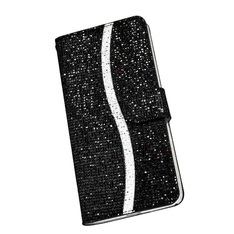 Folio Cover Samsung Galaxy S21 5G Design A S Con Paillettes