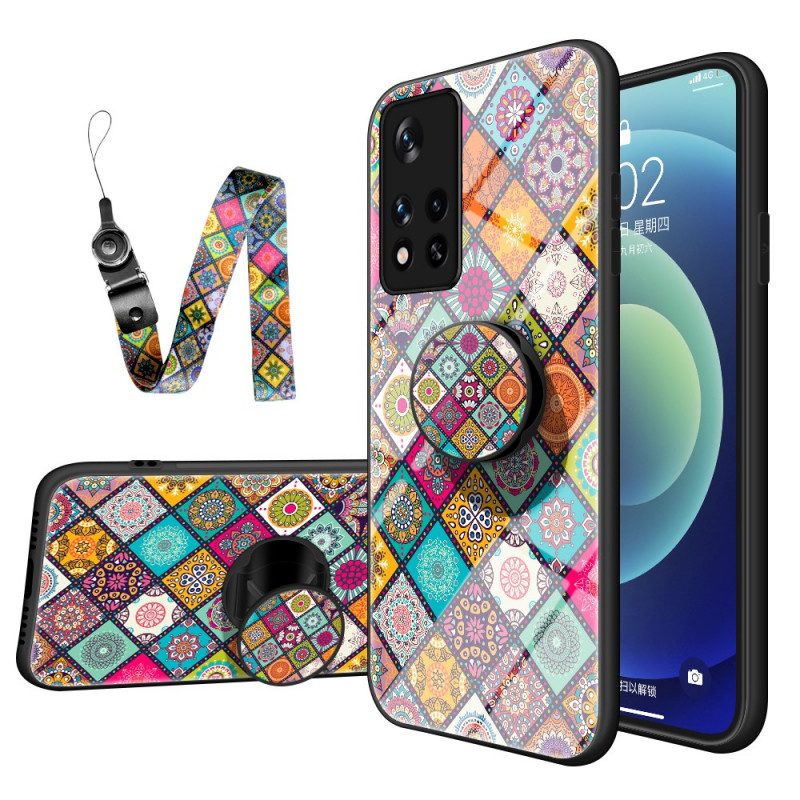 Cover Poco M4 Pro 5G Supporto Magnetico Patchwork