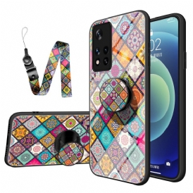 Cover Poco M4 Pro 5G Supporto Magnetico Patchwork
