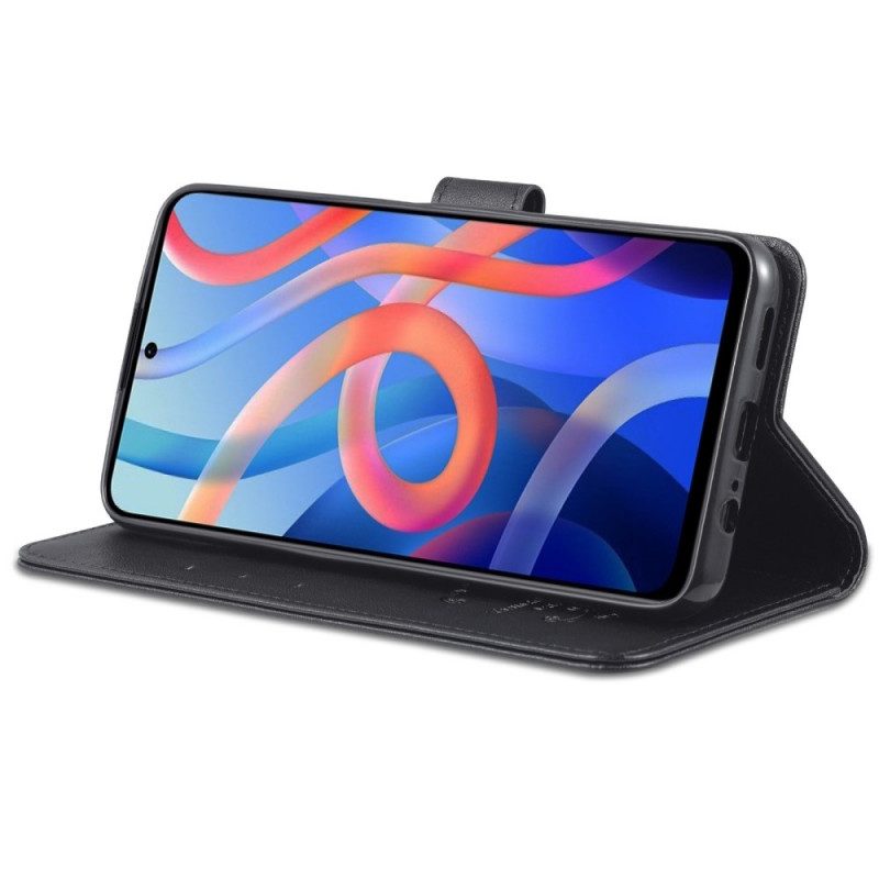 Custodia in pelle Poco M4 Pro 5G Azns Ecopelle
