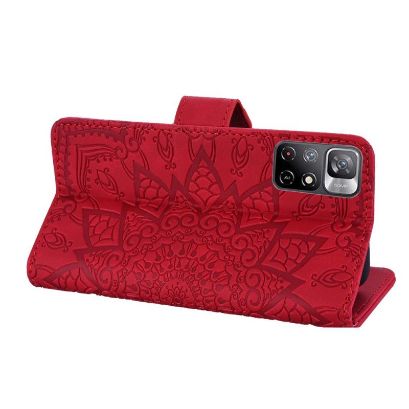 Custodia in pelle Poco M4 Pro 5G Barocco-mandala