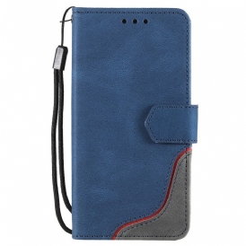 Custodia in pelle Poco M4 Pro 5G Crosta Di Pelle Effetto Pelle