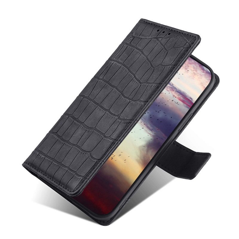 Custodia in pelle Poco M4 Pro 5G Pelle Di Coccodrillo