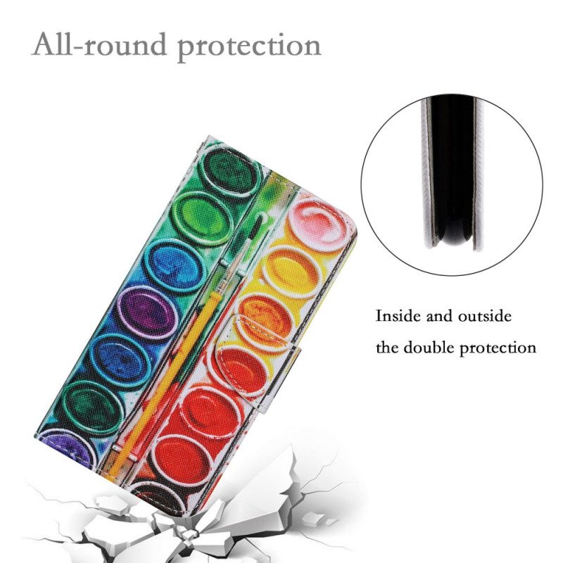 Custodia in pelle Poco M4 Pro 5G Pittura