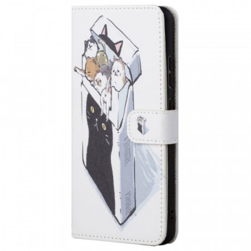 Folio Cover Poco M4 Pro 5G Consegna Gatti Con Perizoma