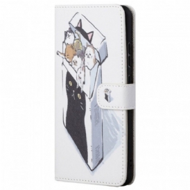Folio Cover Poco M4 Pro 5G Consegna Gatti Con Perizoma