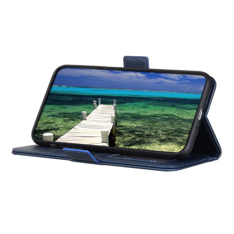 Folio Cover Poco M4 Pro 5G Custodia in pelle Doppio Lembo