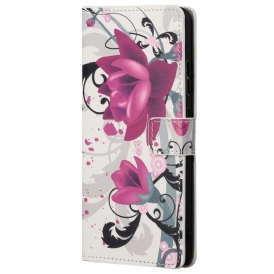 Folio Cover Poco M4 Pro 5G Fiori Tropicali
