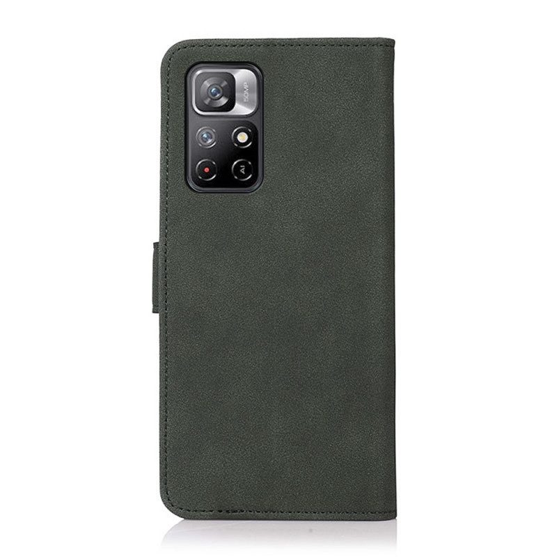 Folio Cover Poco M4 Pro 5G Khazneh Moda Effetto Pelle