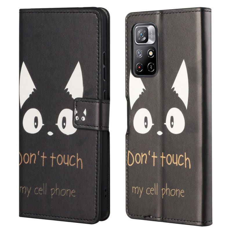 Folio Cover Poco M4 Pro 5G Non Toccare Il Mio Cellulare