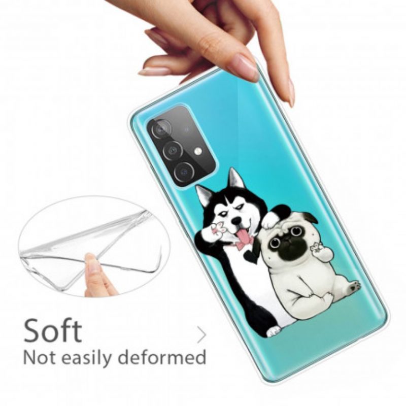 Cover Samsung Galaxy A52 4G / A52 5G / A52s 5G Cani Divertenti