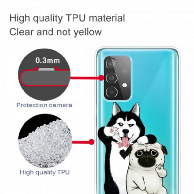 Cover Samsung Galaxy A52 4G / A52 5G / A52s 5G Cani Divertenti