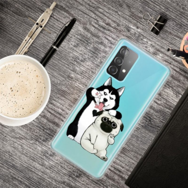 Cover Samsung Galaxy A52 4G / A52 5G / A52s 5G Cani Divertenti