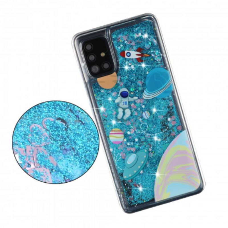 Cover Samsung Galaxy A52 4G / A52 5G / A52s 5G Paillettes Spaziali