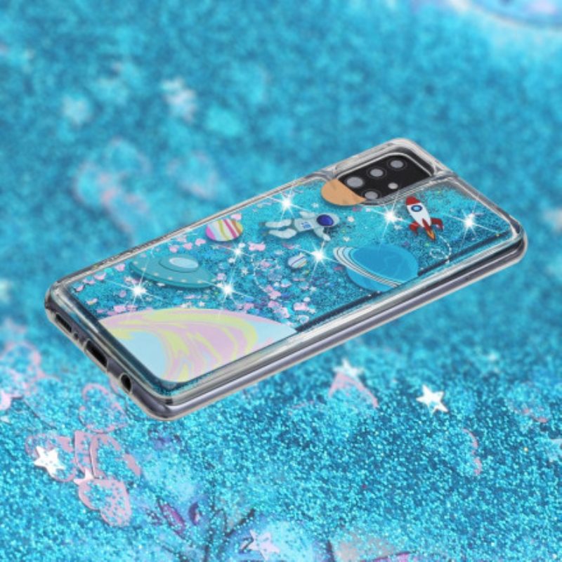 Cover Samsung Galaxy A52 4G / A52 5G / A52s 5G Paillettes Spaziali