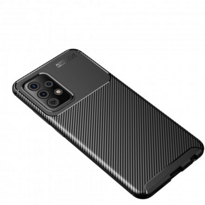 Cover Samsung Galaxy A52 4G / A52 5G / A52s 5G Struttura Flessibile In Fibra Di Carbonio