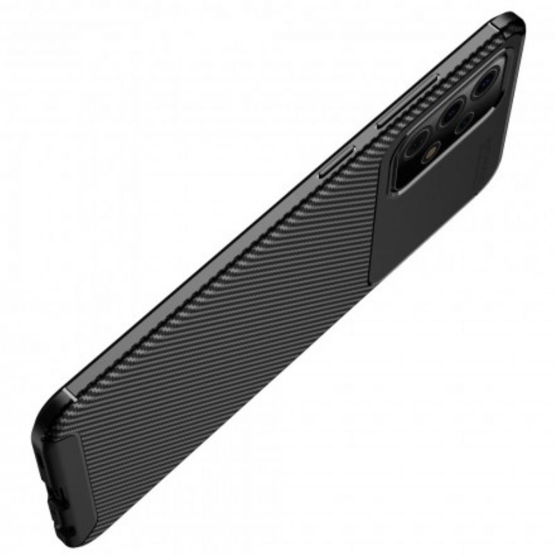 Cover Samsung Galaxy A52 4G / A52 5G / A52s 5G Struttura Flessibile In Fibra Di Carbonio