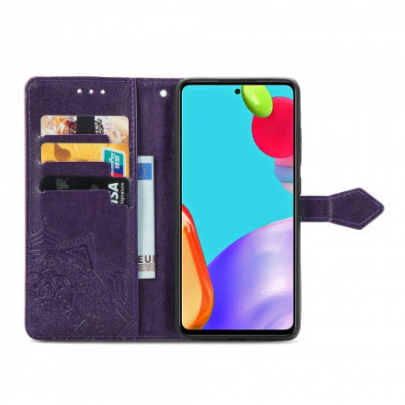 Custodia A Portafoglio Samsung Galaxy A52 4G / A52 5G / A52s 5G Mandala Medioevo