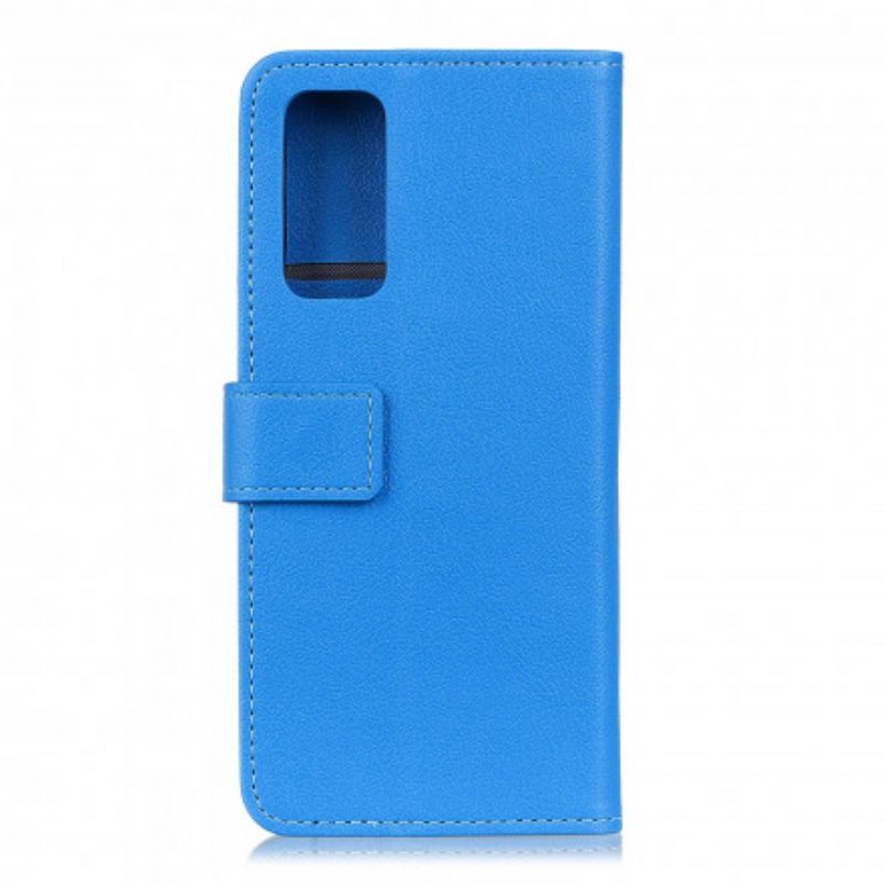 Custodia in pelle Samsung Galaxy A52 4G / A52 5G / A52s 5G Colore Di Base In Ecopelle