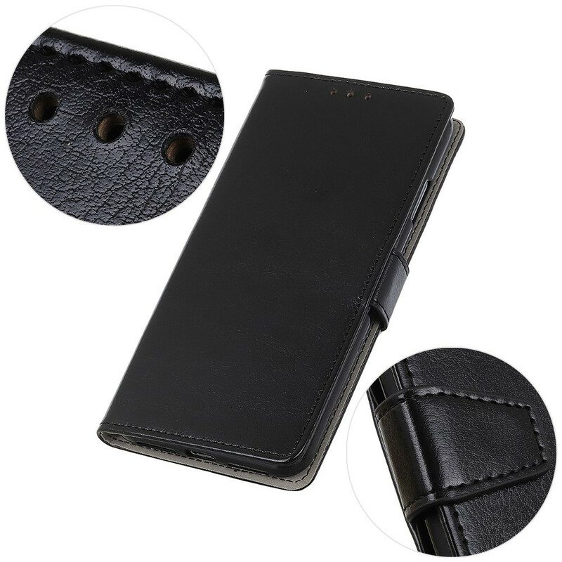Custodia in pelle Samsung Galaxy A52 4G / A52 5G / A52s 5G Elegante Effetto Pelle Lucida