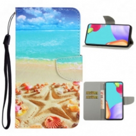 Custodia in pelle Samsung Galaxy A52 4G / A52 5G / A52s 5G Spiaggia Del Cordino
