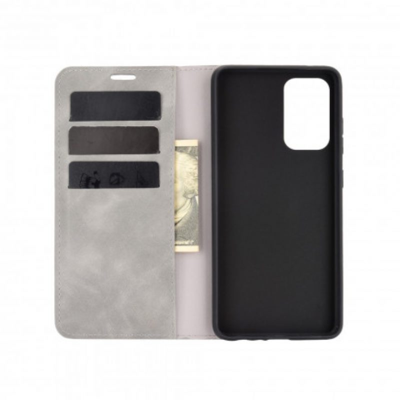 Folio Cover Samsung Galaxy A52 4G / A52 5G / A52s 5G Custodia in pelle Effetto Pelle Morbida