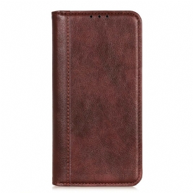 Folio Cover Samsung Galaxy A52 4G / A52 5G / A52s 5G Custodia in pelle Eleganza Split Litchi Leather