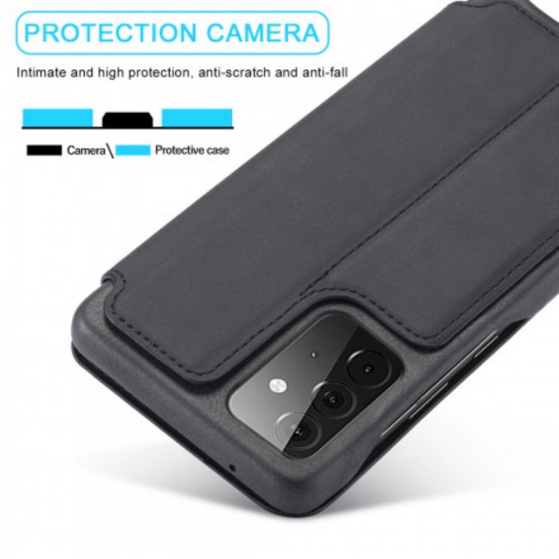 Folio Cover Samsung Galaxy A52 4G / A52 5G / A52s 5G Custodia in pelle Lc.imeeke Effetto Pelle