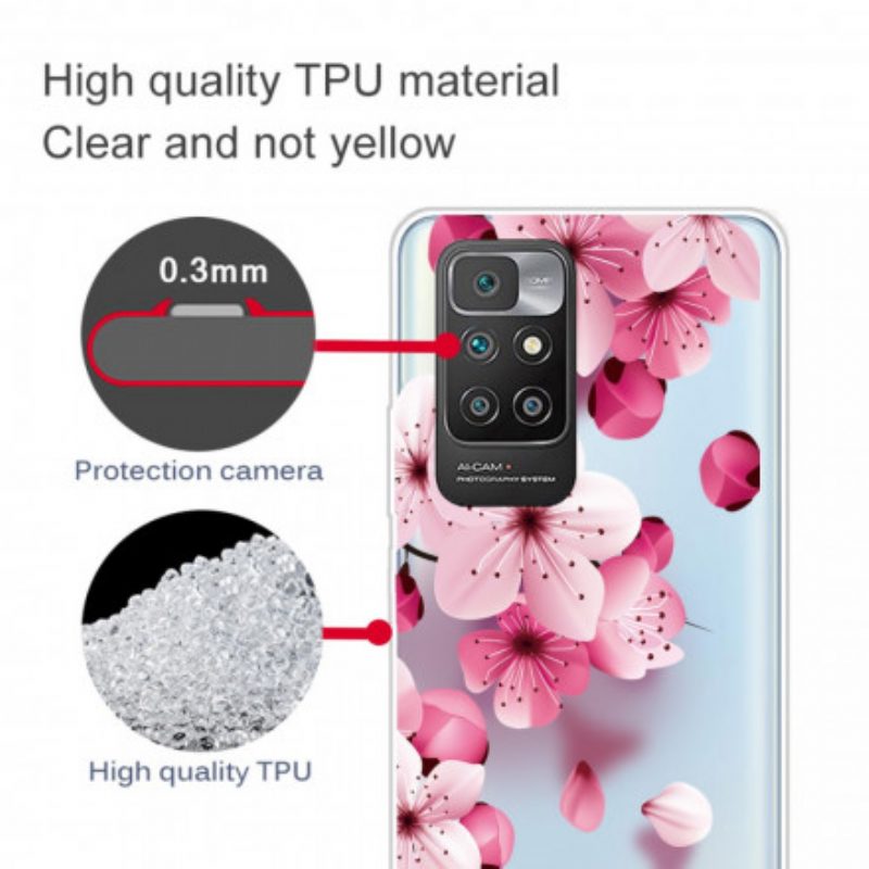 Cover Xiaomi Redmi 10 Piccoli Fiori Rosa