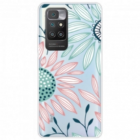 Cover Xiaomi Redmi 10 Un Fiore Trasparente