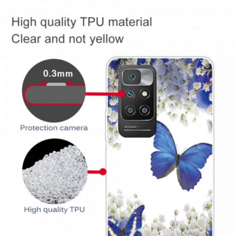 Cover Xiaomi Redmi 10 Volo Di Farfalle