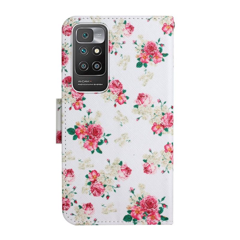 Custodia A Portafoglio Xiaomi Redmi 10 Fiori Liberty Royal