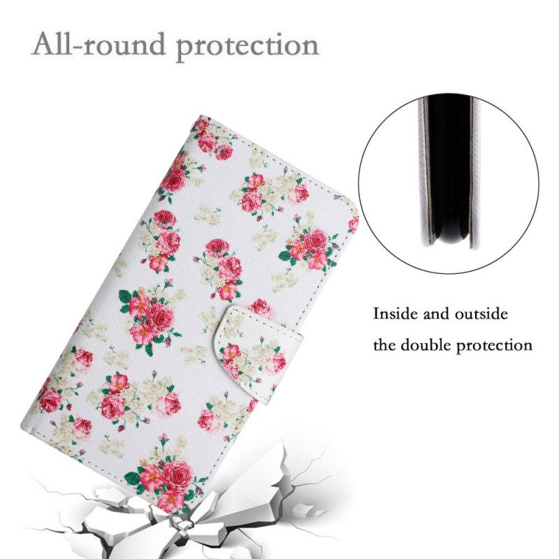 Custodia A Portafoglio Xiaomi Redmi 10 Fiori Liberty Royal