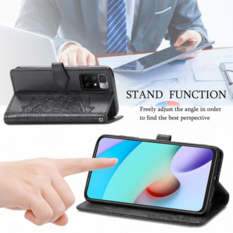Custodia A Portafoglio Xiaomi Redmi 10 Mandala Medioevo