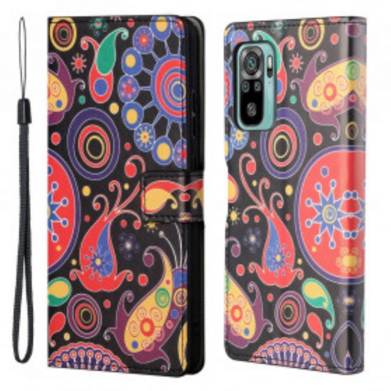 Custodia in pelle Xiaomi Redmi 10 Disegno Della Galassia