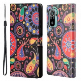 Custodia in pelle Xiaomi Redmi 10 Disegno Della Galassia