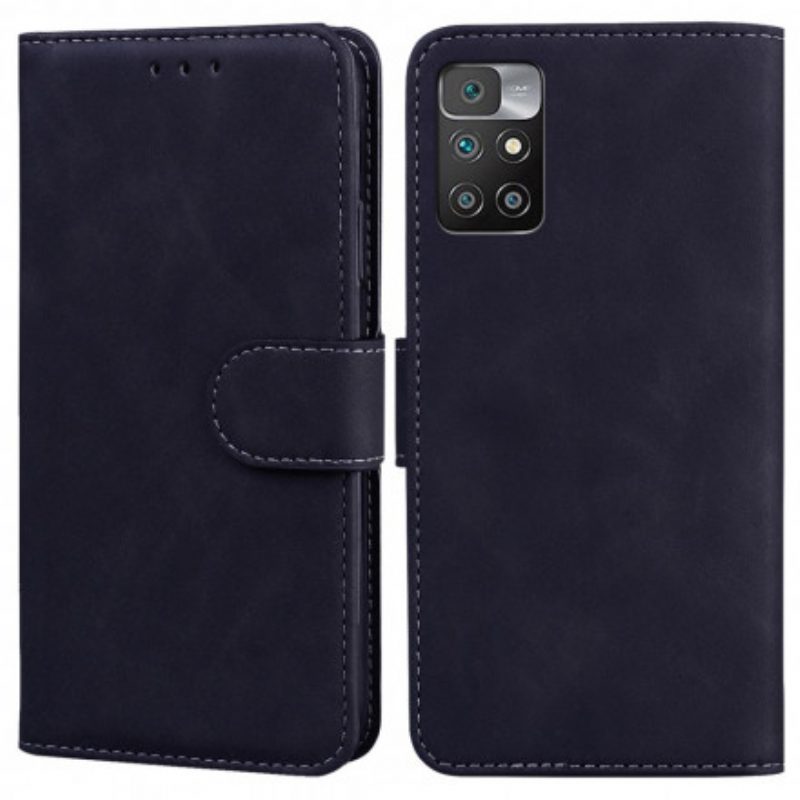 Custodia in pelle Xiaomi Redmi 10 Ecopelle Retrò