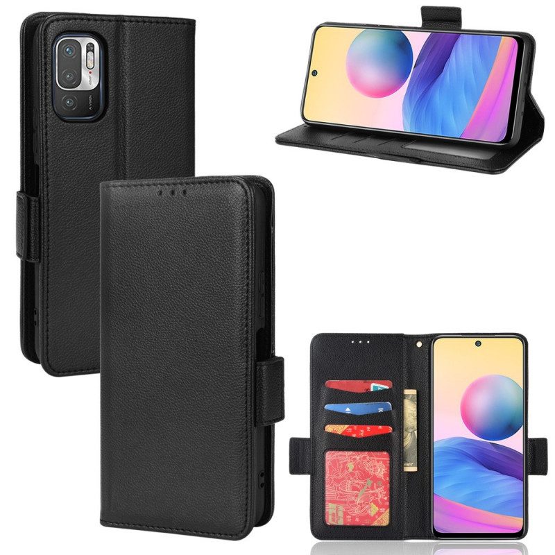 Custodia in pelle Xiaomi Redmi 10 Effetto Pelle Fiore