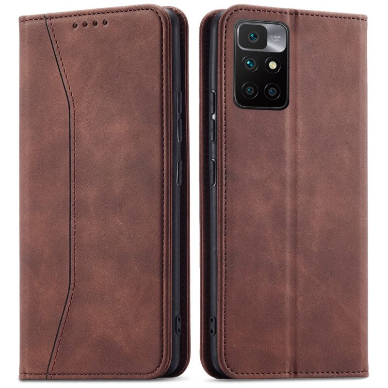 Folio Cover Xiaomi Redmi 10 Custodia in pelle Alta Moda Per La Pelle