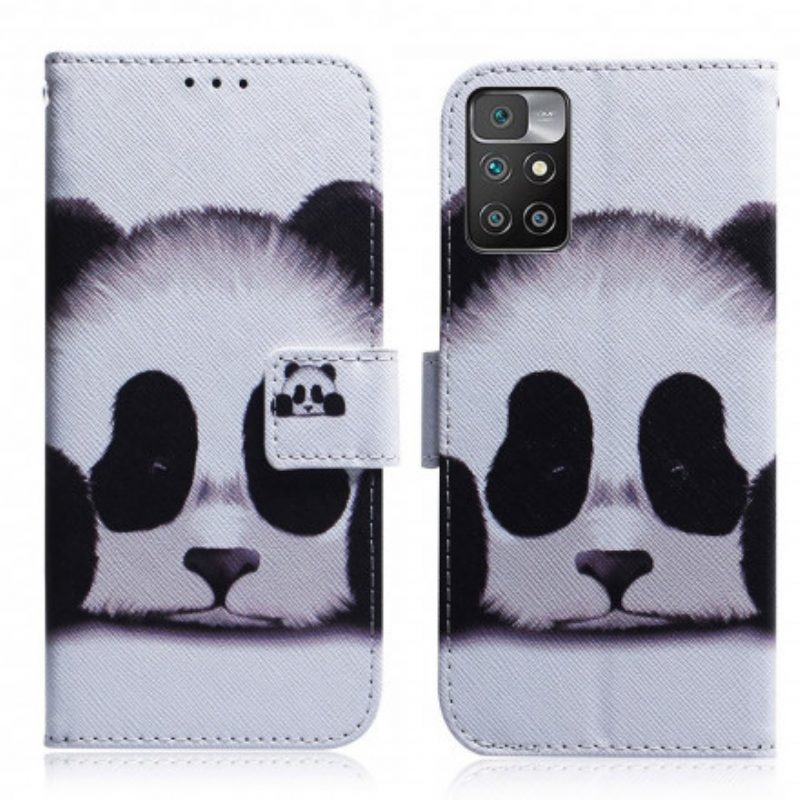 Folio Cover Xiaomi Redmi 10 Faccia Da Panda