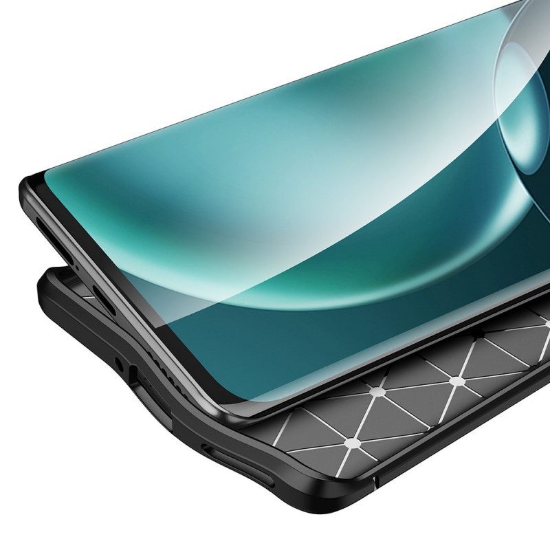 Cover Honor Magic 4 Pro Doppia Linea Litchi Effetto Pelle