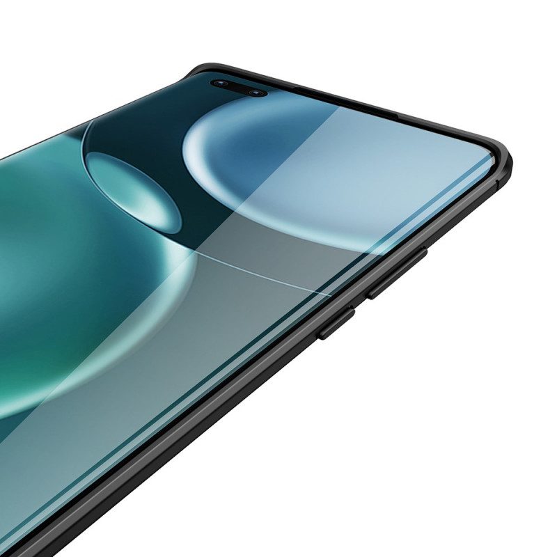 Cover Honor Magic 4 Pro Doppia Linea Litchi Effetto Pelle