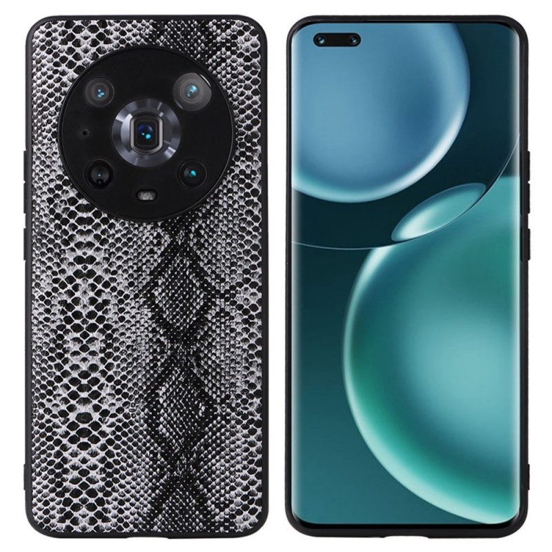 Cover Honor Magic 4 Pro Effetto Pelle Di Serpente
