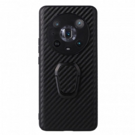 Cover Honor Magic 4 Pro Fibra Di Carbonio Con Anello Di Supporto