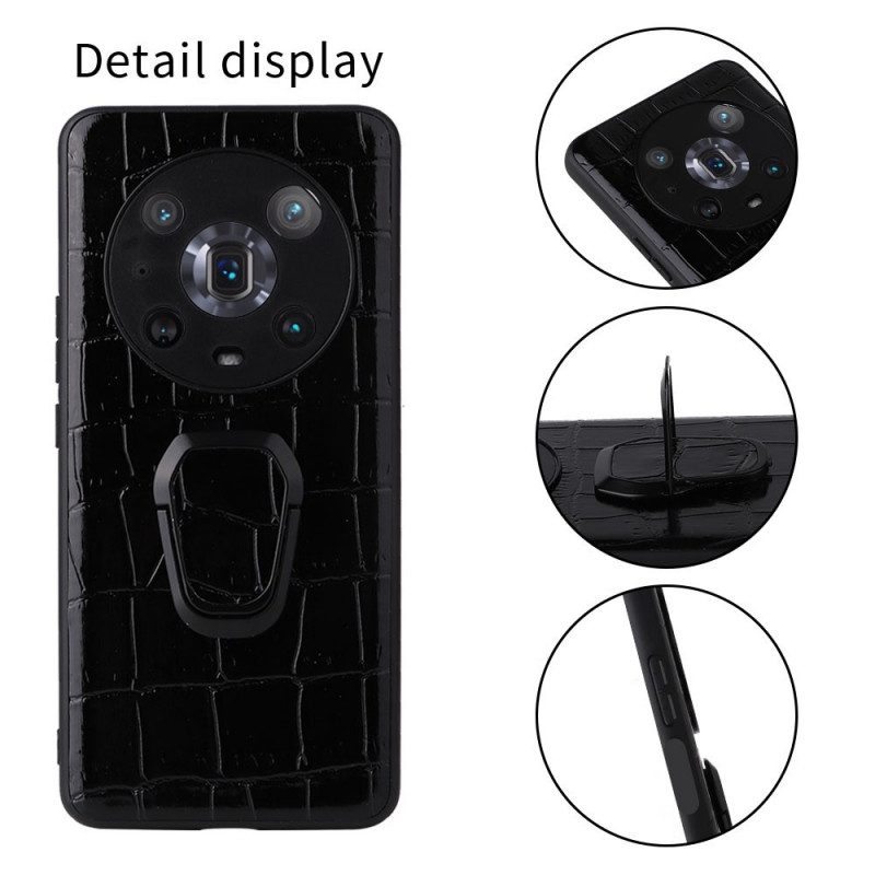 Cover Honor Magic 4 Pro Stile In Marmo Con Supporto Ad Anello
