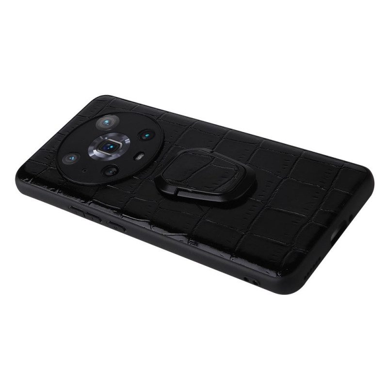 Cover Honor Magic 4 Pro Stile In Marmo Con Supporto Ad Anello