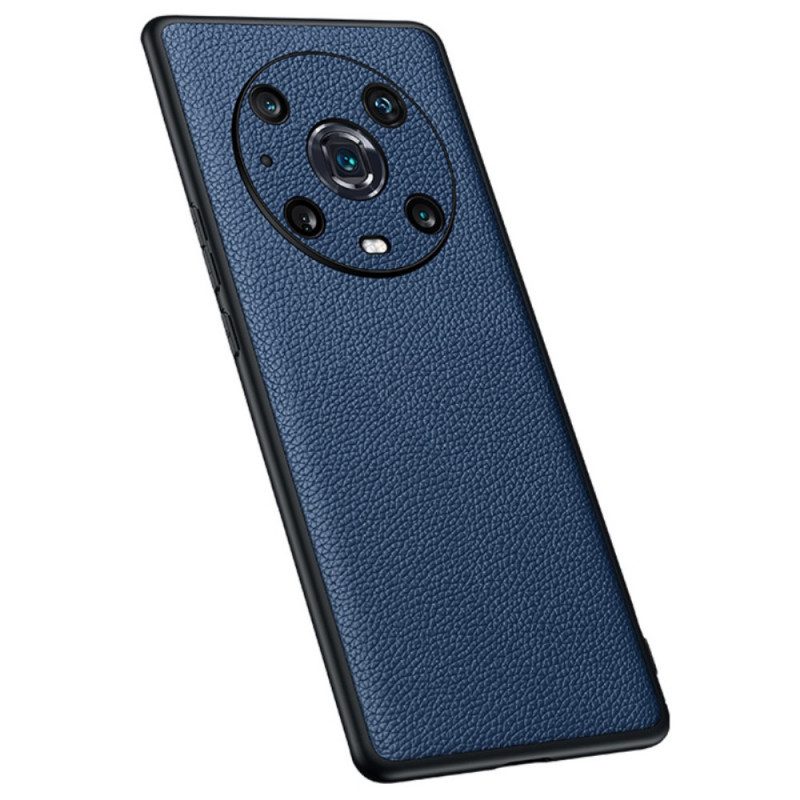 Cover Honor Magic 4 Pro Vera Pelle Di Litchi